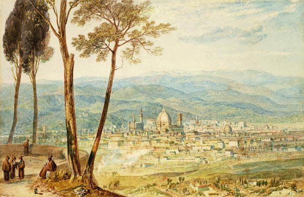 Florence from the road to Fiesole od William Turner