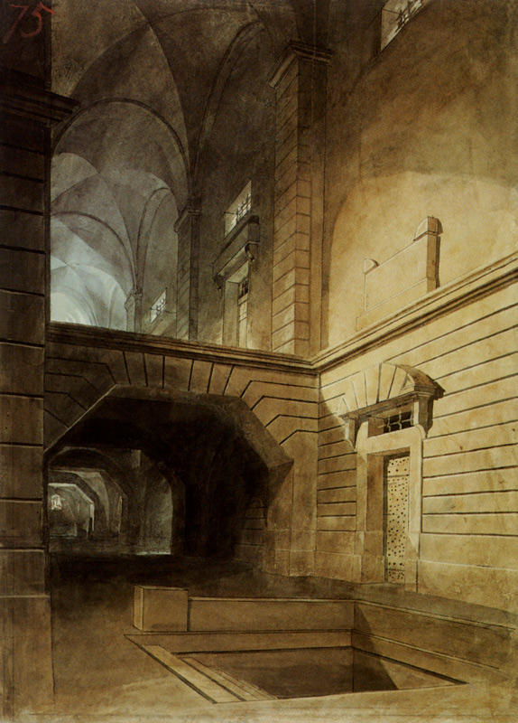 Inside of a prison to Piranesi od William Turner