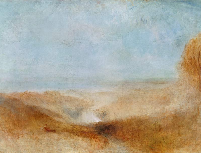 Landscape with a River and a Bay in the Distance od William Turner