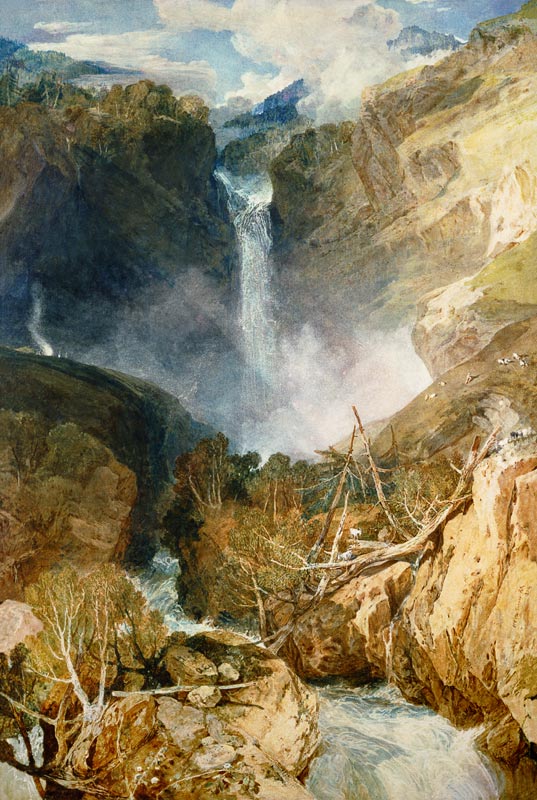The Great Falls of the Reichenbach od William Turner