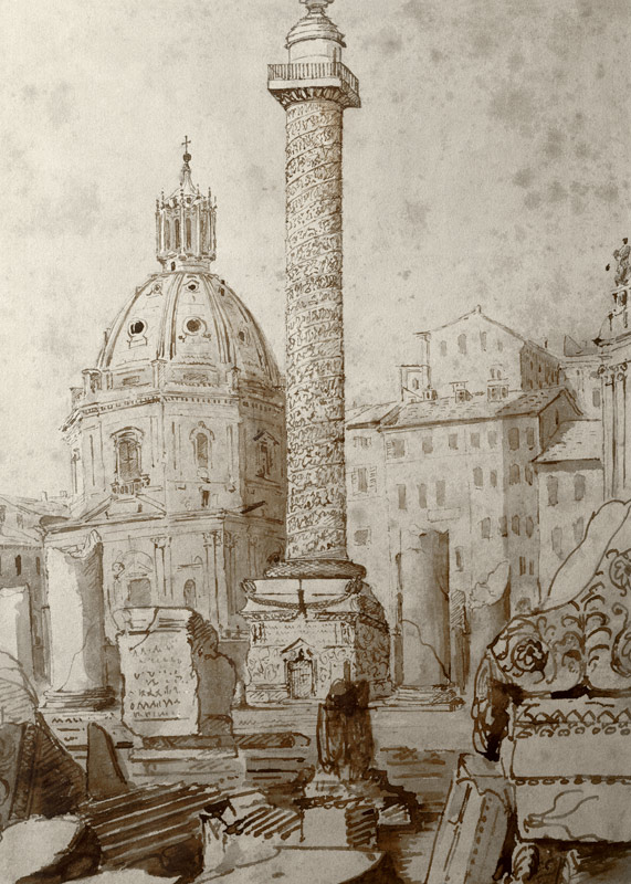 Rome / Trajan s Column / Turner / 1835 od William Turner
