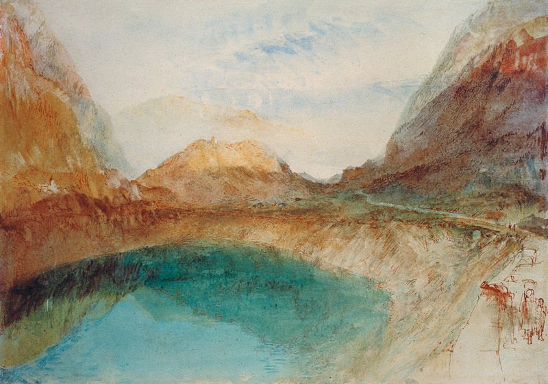 W.Turner, Lake in the Swiss Alps/Waterc. od William Turner