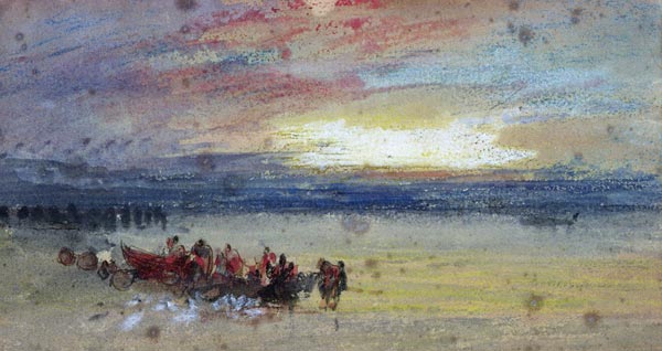 Shore Scene, Sunset od William Turner
