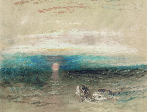 W.Turner, Sonnenuntergang über dem Meer od William Turner