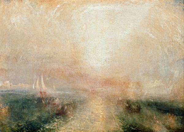 Yacht aproaching the Coast Canvas od William Turner
