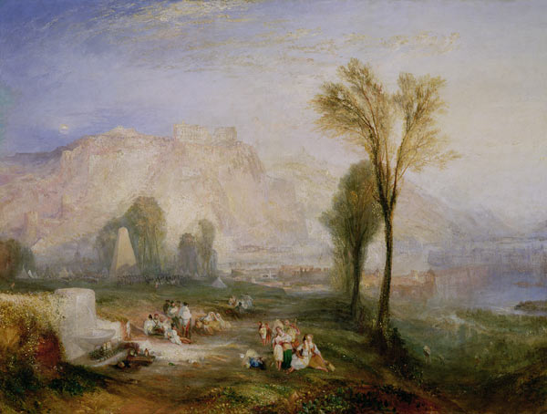 The Bright Stone of Honour (Ehrenbreitstein) and the Tomb of Marceau, from Byron's 'Childe Harold' od William Turner