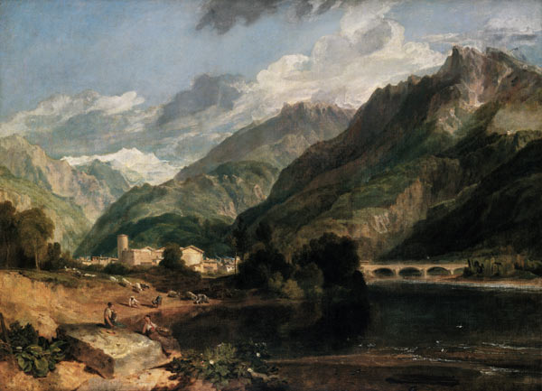 Bonneville (Savoyen) with Mont Blanc od William Turner