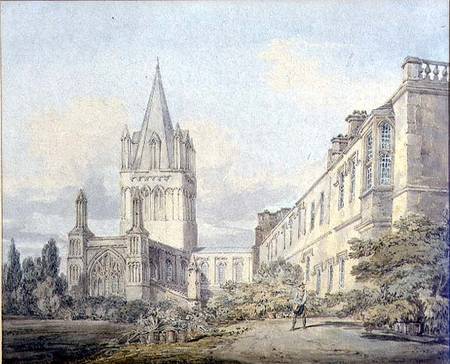 Christ Church Cathedral and Deanery, Oxford  on od William Turner