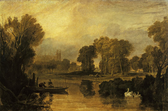 Eton College from the River, or The Thames at Eton od William Turner