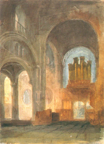 Interior view the Christian Church Cathedrale od William Turner