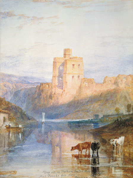 Norham Castle illustration to Walter Scott of Marmion od William Turner