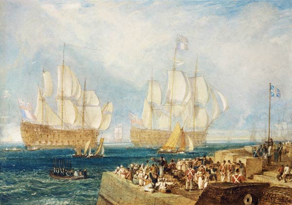 Plymouth Harbour: Towing In od William Turner