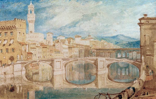 W.Turner, View of Florence from Ponte... od William Turner