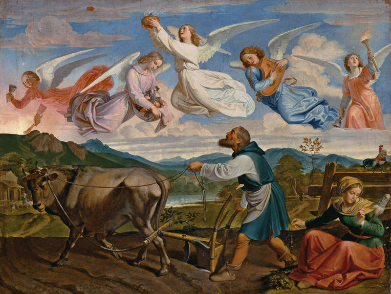 The dream of the St. Isidor od Joseph Ritter von Führich