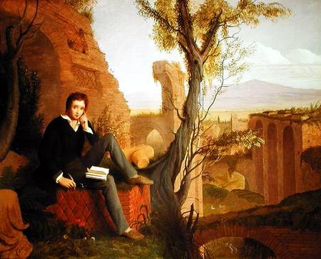 Percy Bysshe Shelley (1792-1822) od Joseph Severn (Umkreis)