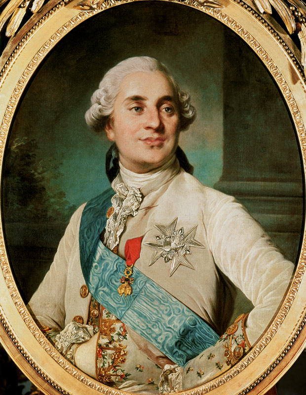 Portrait Medallion of Louis XVI (1754-93) od Joseph Siffred Duplessis