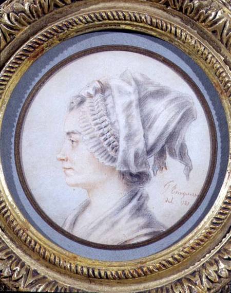 Portrait of a woman, said to be Constanze, Mozart's wife od Joseph Trinquesse