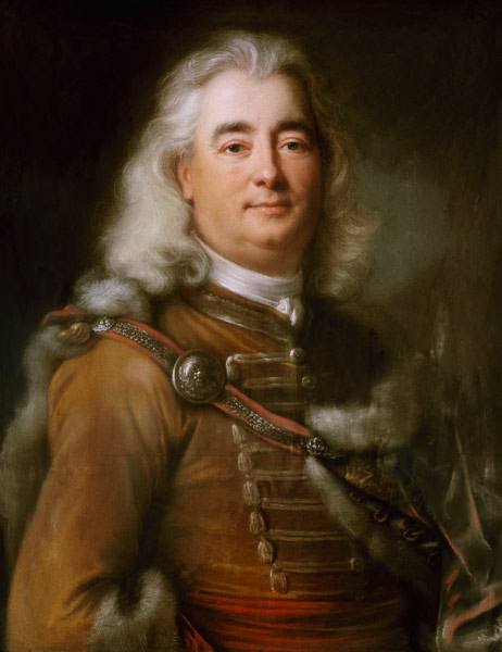 Portrait of the Ladislaus Vetes (or Környesi) pastel od Joseph Vivien