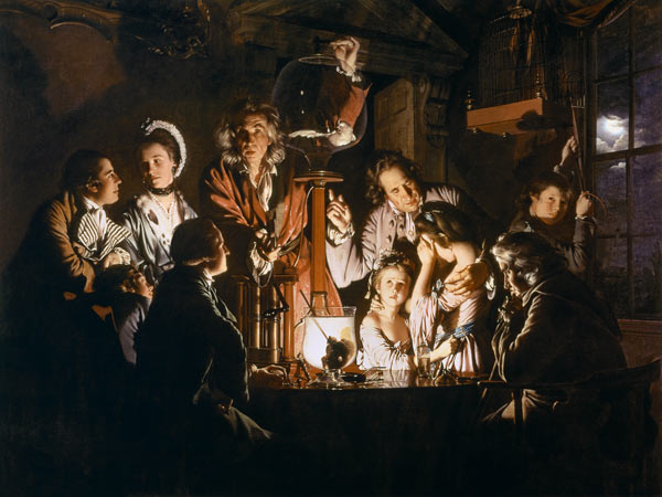 The Experiment with a bird in an airpump od Joseph Wright of Derby