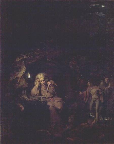 A Philosopher by Lamp Light od Joseph Wright of Derby
