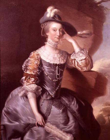 Portrait of Mrs Anne Carver od Joseph Wright of Derby