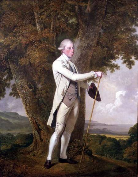 Portrait of John Milnes, 12th Duke of St. Albans (d.1810) od Joseph Wright of Derby