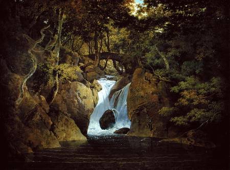 Rydal Waterfall od Joseph Wright of Derby