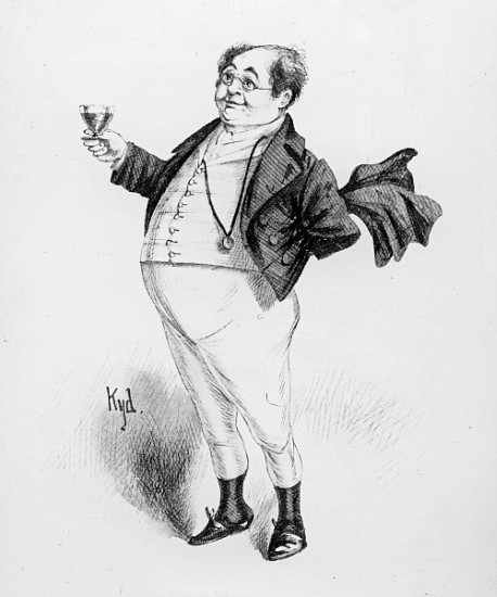 Mr. Pickwick, a character from ''The Pickwick Papers'' Charles Dickens od Joseph Clayton (Kyd) Clarke
