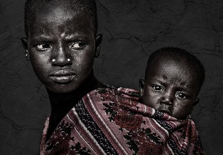 Larim tribe siblings-South Sudan
