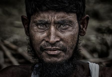 Rohingya refugee man.