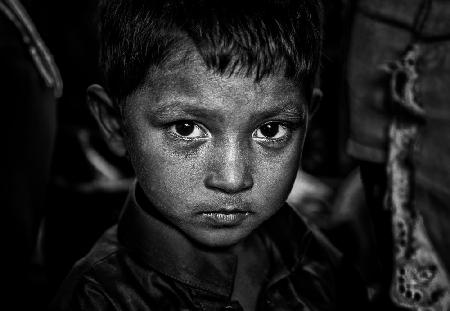 Rohingya refugee child.