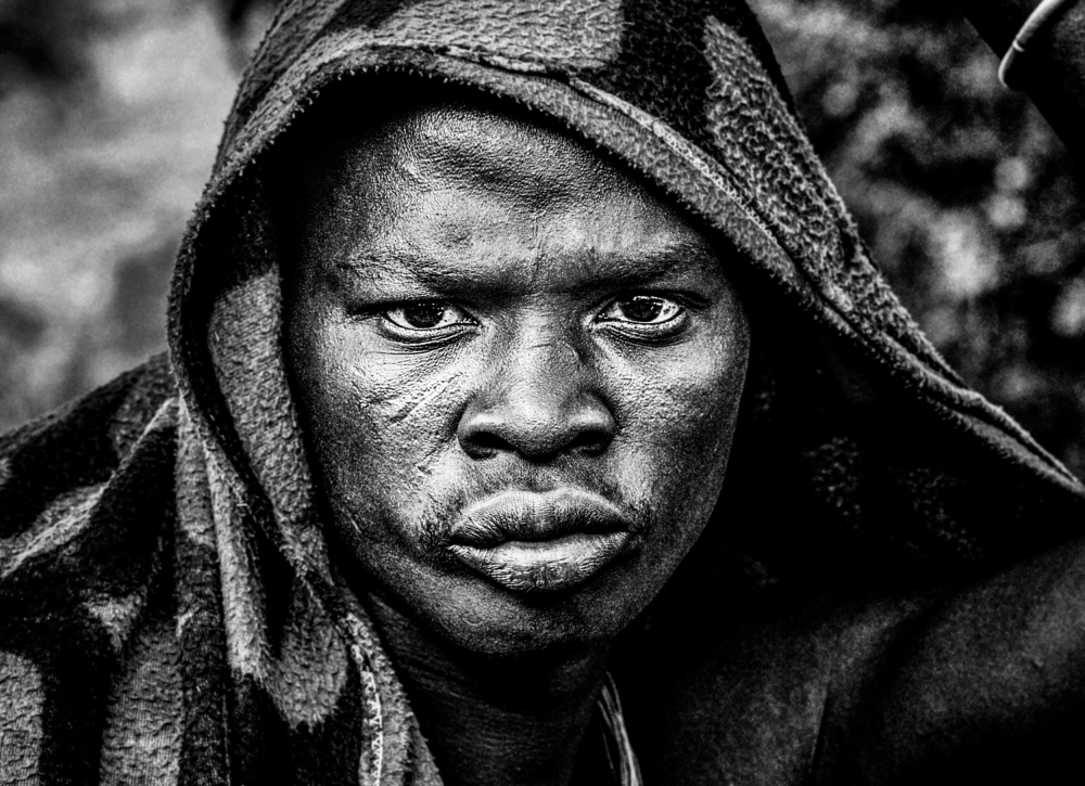 Surma tribe man-Ethiopia od Joxe Inazio Kuesta Garmendia