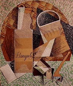 La boutaille de Banyuls. od Juan Gris