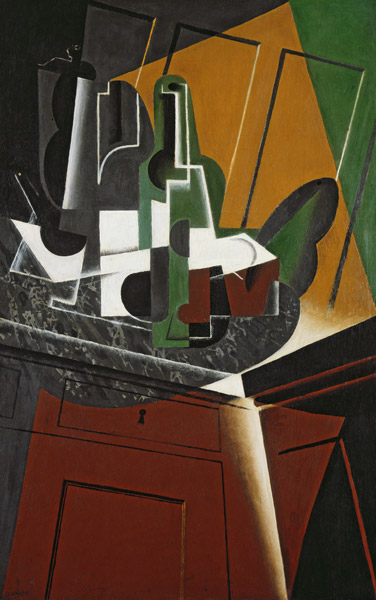 The Sideboard, 1917 (oil on plywood) od Juan Gris