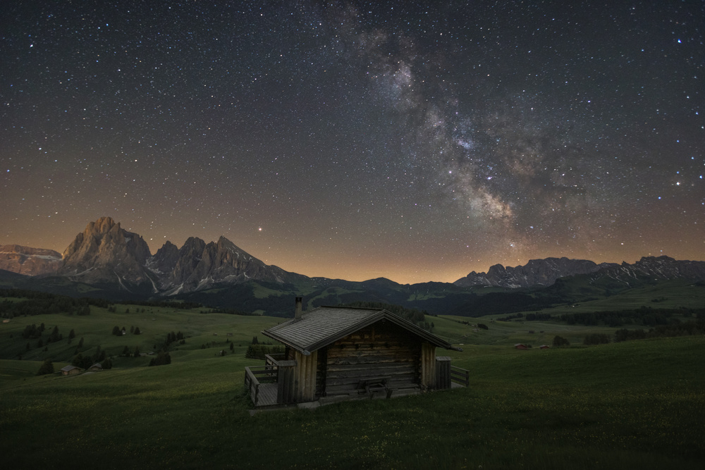 Alpe di siusi night od Juan Romero Salamanca