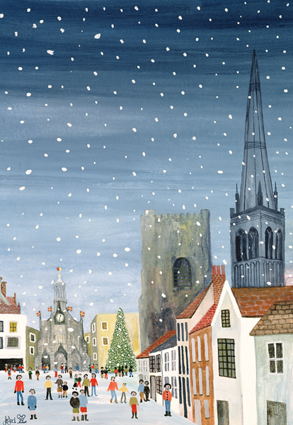 Chichester CathedralA Snow Scene od Judy  Joel