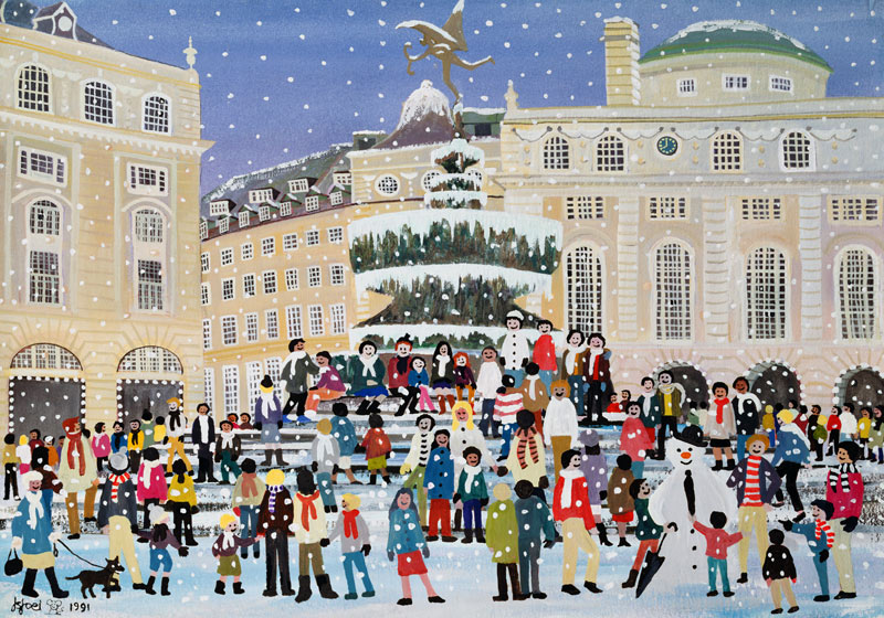 Piccadilly Snow Scene  od Judy  Joel