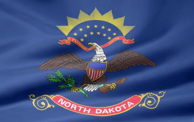 North Dakota Flagge od Juergen Priewe
