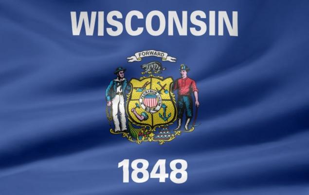 Wisconsin Flagge od Juergen Priewe