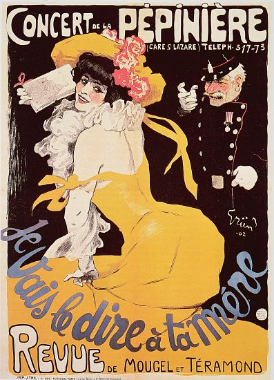 Poster for the Concert de la Pepiniere od Jules Alexandre Grun