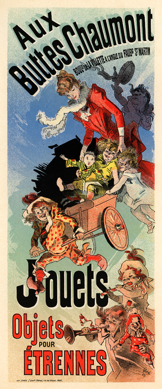 Aux Buttes Chaumont (Poster) od Jules Chéret