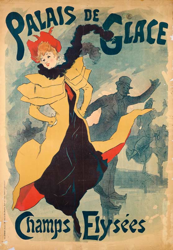 Art Nouveau poster palais de ice cream od Jules Chéret