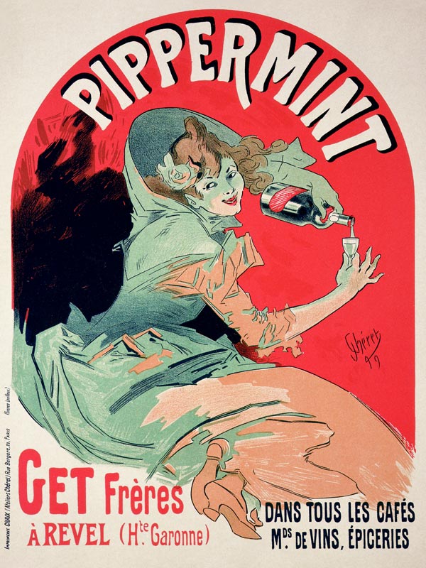 Pippermint (Advertising Poster) od Jules Chéret