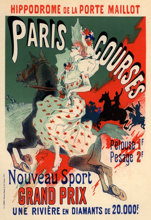 Hippodrome. Paris Courses (Poster) od Jules Chéret