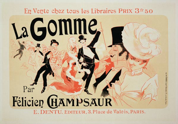 La Gomme (Poster) od Jules Chéret