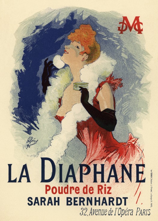 La Diaphane (Poster) od Jules Chéret
