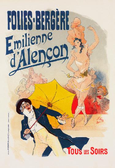 Folies Bergeres: Emilienne d'Alencon (Poster)