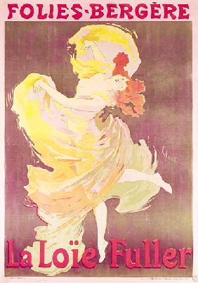 Poster advertising Loie Fuller (1862-1928) at the Folies Bergeres