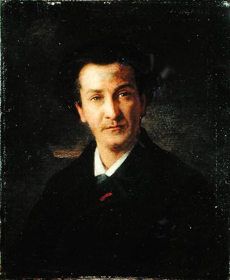 Portrait of Francois Coppee (1842-1908) od Jules Emmanuel Valadon