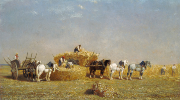 Haymaking od Jules J. Veyrassat